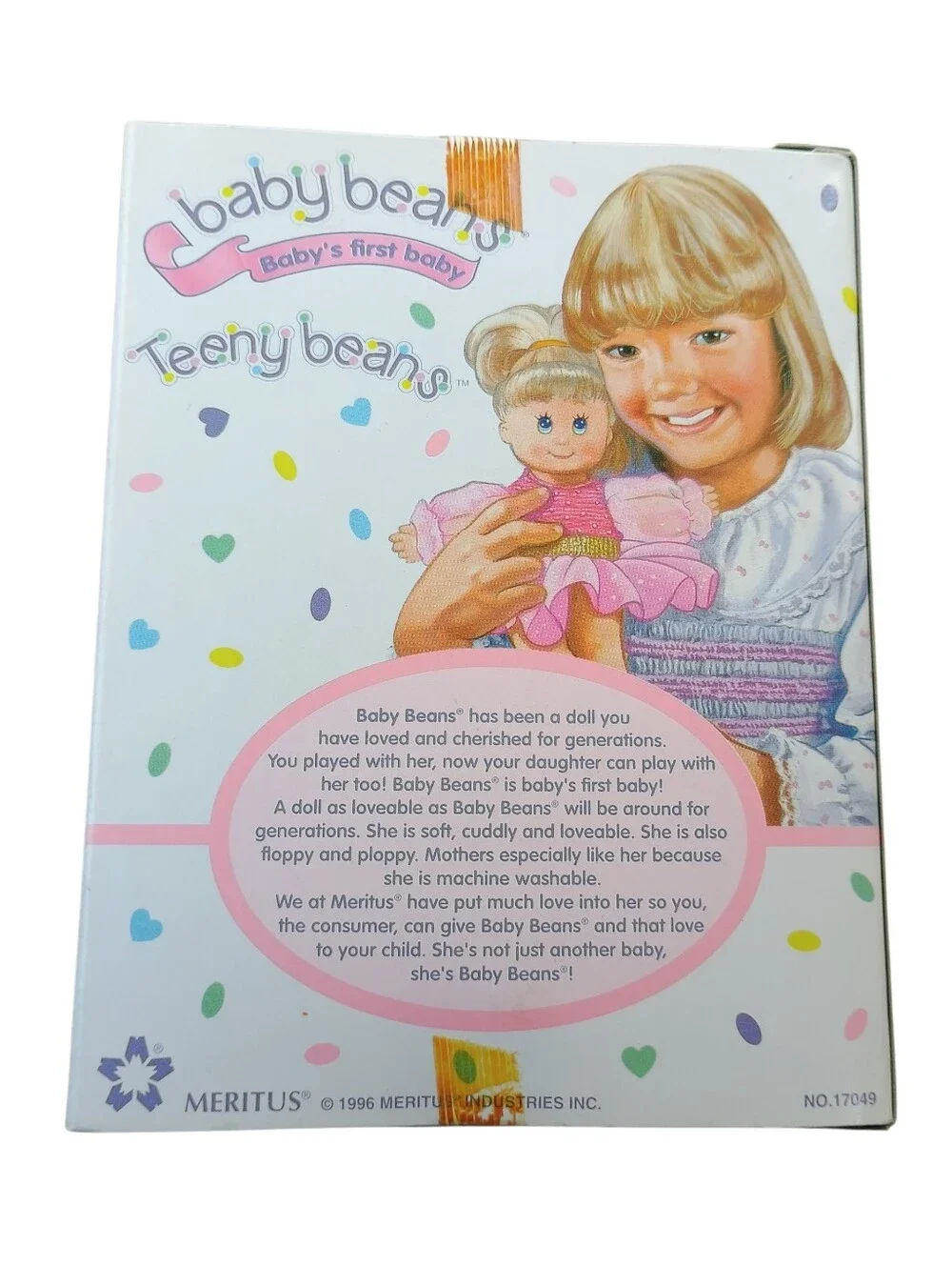 Vintage 1996 Baby Beans Princess Doll